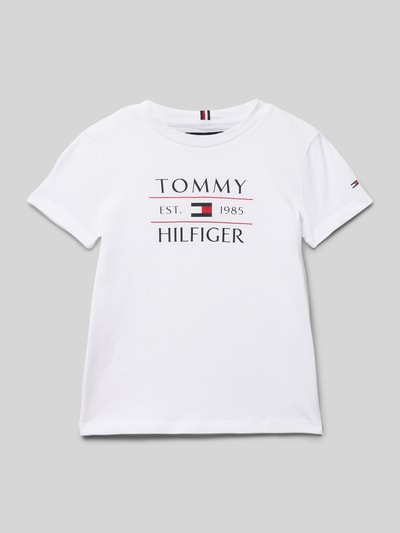 Tommy Hilfiger Kids T-Shirt mit Label-Print Weiss 1