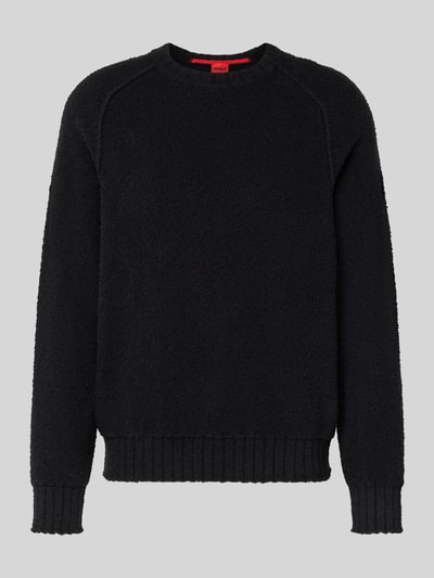 HUGO Relaxed Fit Pullover aus Baumwoll-Mix Modell 'SAN CHRISTOPHER' Black 2