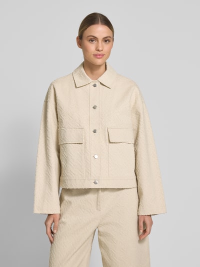 JAKE*S STUDIO WOMAN Blazer mit Strukturmuster und Pattentaschen Ecru 4