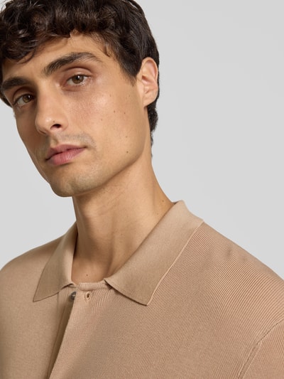 Officine Générale Jacke aus Lyocell-Mix in Strick-Optik Beige 3