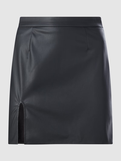 NA-KD Matiamu By Sofia x NA-KD Minirock in Leder-Optik  Schwarz 2