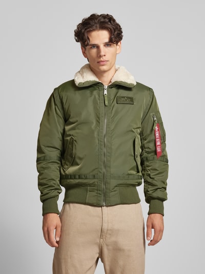 Alpha Industries Bomberka ze stójką Oliwkowy 4