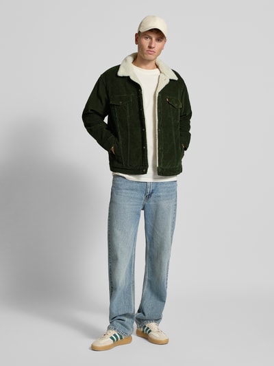 Levi's® Relaxed fit jack van corduroy met borstzakken Donkergroen - 1