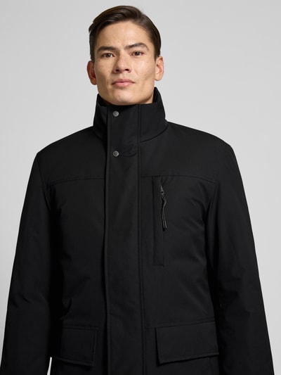 Christian Berg Men Jacke mit Stehkragen und Pattentaschen Black 3