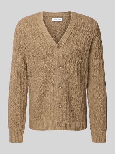 Samsøe Samsøe Regular fit cardigan van puur katoen, model 'Samicah' Lichtbruin - 2