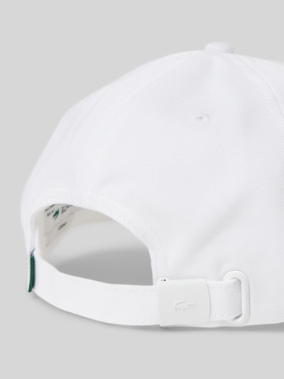 Lacoste Baseballpet met logopatch, model 'CAPS AND HATS' Wit - 3