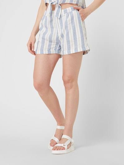 Only Shorts aus Leinenmischung Modell 'Caro' Blau 4