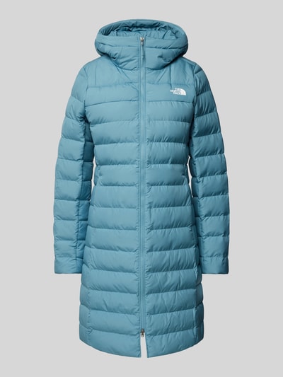 The North Face Gewatteerde lange jas met capuchon, model 'Aconcagua' Petrol - 2