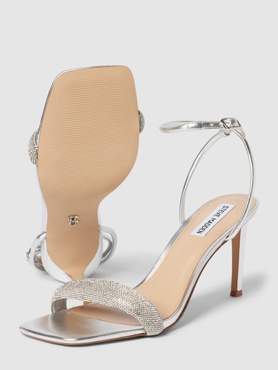 Steve Madden Sandaletten mit Strasssteinbesatz Modell 'ENTICE' Silber 5