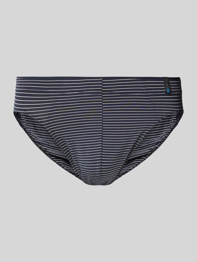 Schiesser Slip mit Label-Detail Marine 1