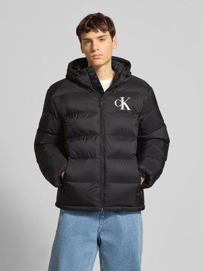 Calvin Klein Jeans Regular Fit Steppjacke mit Logo-Print Modell 'Monogram' Black 4