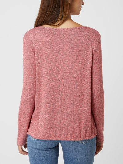 Tom Tailor Pullover in Melange-Optik  Pink Melange 5