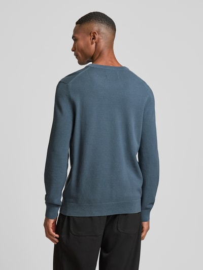 Marc O'Polo Regular Fit Pullover aus reiner Baumwolle  Blau 5