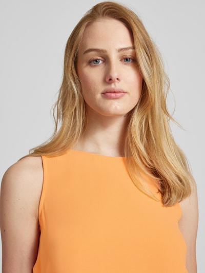 comma Blousetop in effen design Oranje - 3