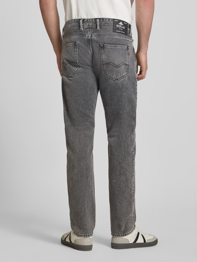 Replay regular fit jeans in 5-pocketmodel model 'Grover' Middengrijs - 5