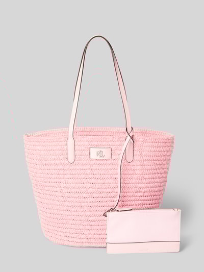 Lauren Ralph Lauren Shopper met labelapplicatie, model 'BRIE' Rosé - 2