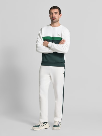 Lacoste relaxed fit sweatpants van puur katoen model 'XH9800-00' Offwhite - 1