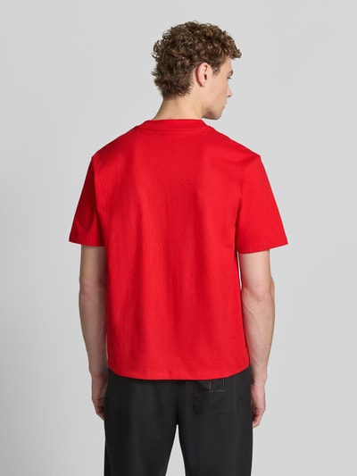 HUGO Regular Fit T-Shirt aus reiner Baumwolle Modell 'DAPOLINO' Rot 5