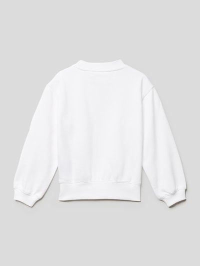 CHAMPION Sweatshirt mit Label-Detail Weiss 3