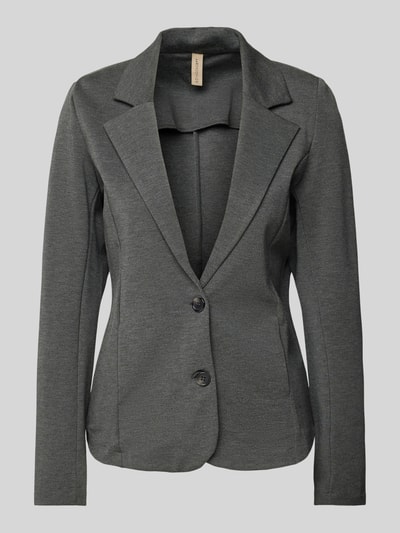 Soyaconcept Blazer aus Viskose-Mix mit Eingrifftaschen Modell 'NANNI' Anthrazit 2