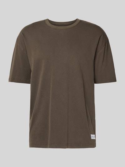 Samsøe Samsøe T-Shirt mit Label-Detail Dunkelbraun 2