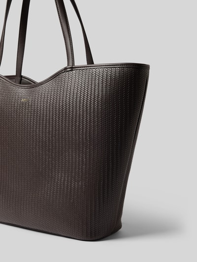 BOSS Shopper mit Label-Applikation Modell 'ANETT' Dunkelbraun 3