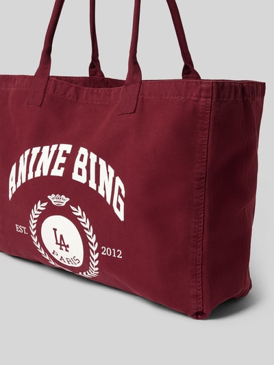 Anine Bing Shopper mit Tragehenkeln Rot 2