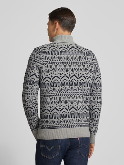 Brax Strickpullover mit gerippten Abschlüssen Modell 'BRIAN' Beige 5