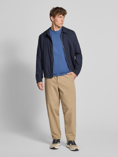 HUGO T-Shirt mit Label-Print Modell 'Dusplito' Rauchblau 1