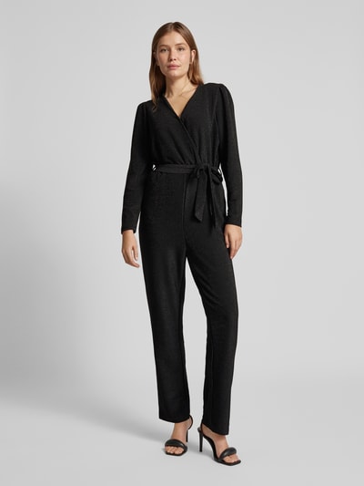 B.Young Jumpsuit mit Effektgarn Modell 'TACHA' Black 4