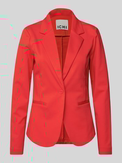 ICHI Slim fit blazer met paspelzakken, model 'KATE' Rood - 2