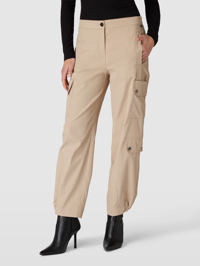 Marc Cain Cargohose mit seitlichen Eingrifftaschen Modell 'Renton' Beige 4