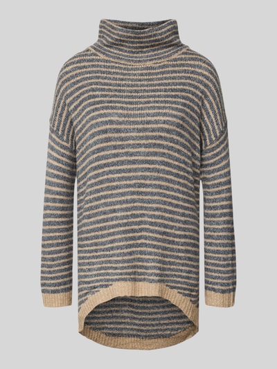 Apricot Sweter z dzianiny o kroju oversized z prążkowanymi wykończeniami Średnioszary melanż 2