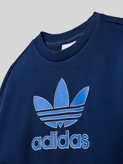 adidas Originals Sweatanzug mit Label-Prints Modell 'CREW SET' Marine 2
