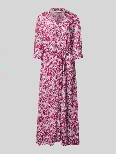 Selected Femme Soepele maxi-jurk van pure viscose, model 'FLORA' Donkerrood - 2