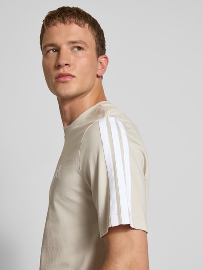 adidas Sportswear T-shirt met labelstitching en ronde hals Offwhite - 3