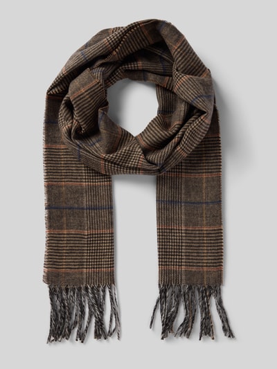 Christian Berg Men Schal in Strick-Optik Camel 1