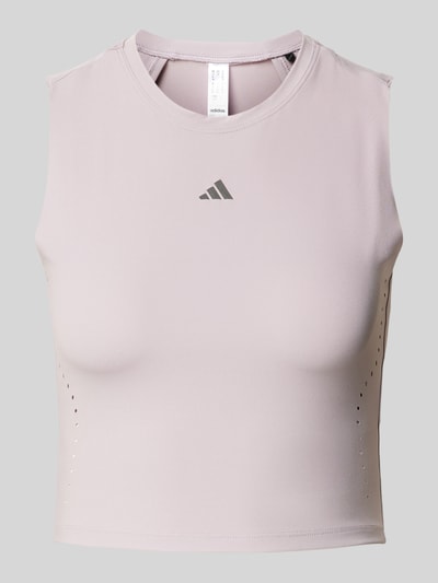 Adidas Training Crop Top mit Label-Print Modell 'ELEV HIIT TK' Rose 1