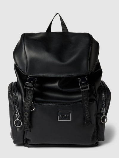 HUGO Rucksack in Leder-Optik Modell 'Elliott' Black 1