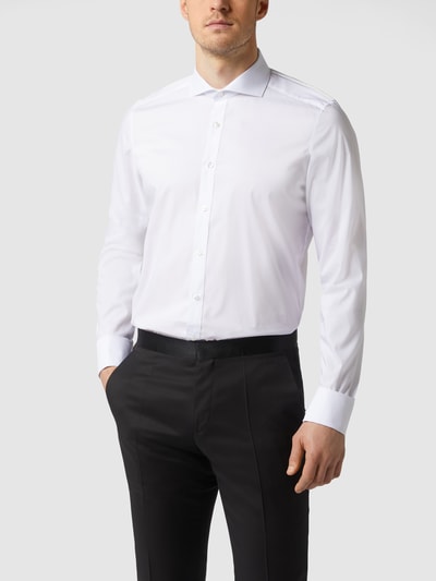 OLYMP Level 5 Slim Fit Business-Hemd aus Popeline Weiss 4