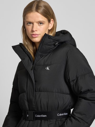 Calvin Klein Jeans Płaszcz pikowany z kapturem Czarny 3