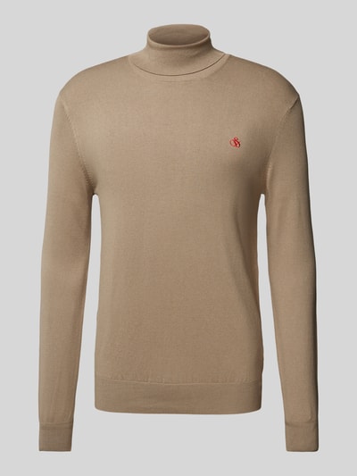 Scotch & Soda Strickpullover mit Rollkragen Beige 2