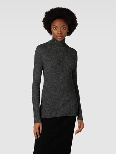 BOSS Black Women Rollkragenpullover mit Effektgarn Modell 'Frosina' Black 4