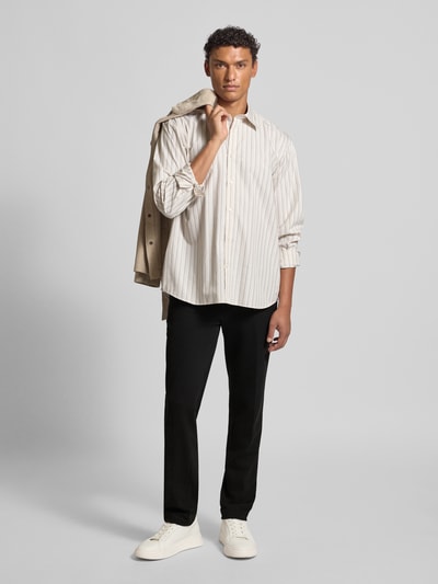 Scotch & Soda Slim Fit Stoffhose mit Gesäßtaschen Modell 'Mott' Black 1