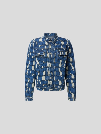 Billionaire Boys Club Jeansjacke mit Allover-Muster Jeansblau 2