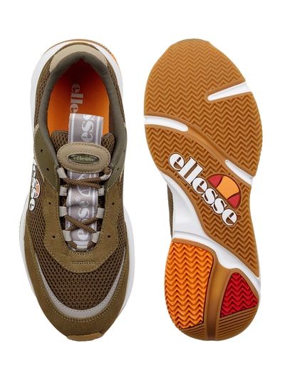 Ellesse Sneaker aus Veloursleder und Mesh Hellgrau 5