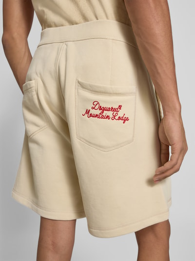 Dsquared2 Sweatshorts mit elastischem Bund Beige 3