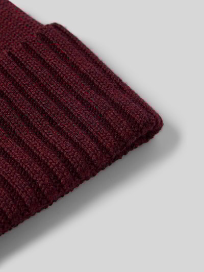 Polo Ralph Lauren Beanie van wol met labelstitching Bordeaux - 2