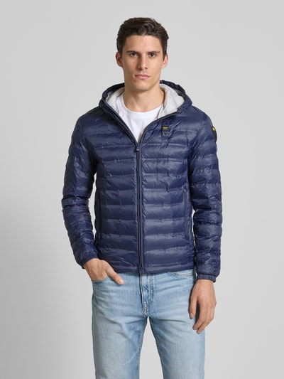 Blauer Usa Steppjacke mit Kapuze Modell 'CHARLES' Marine 4