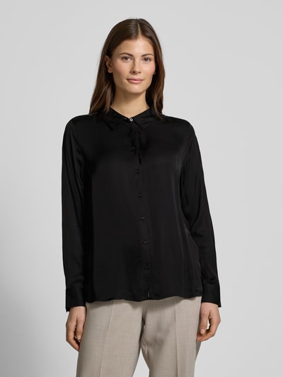 Street One Regular Fit Bluse mit durchgehender Knopfleiste BLACK 4